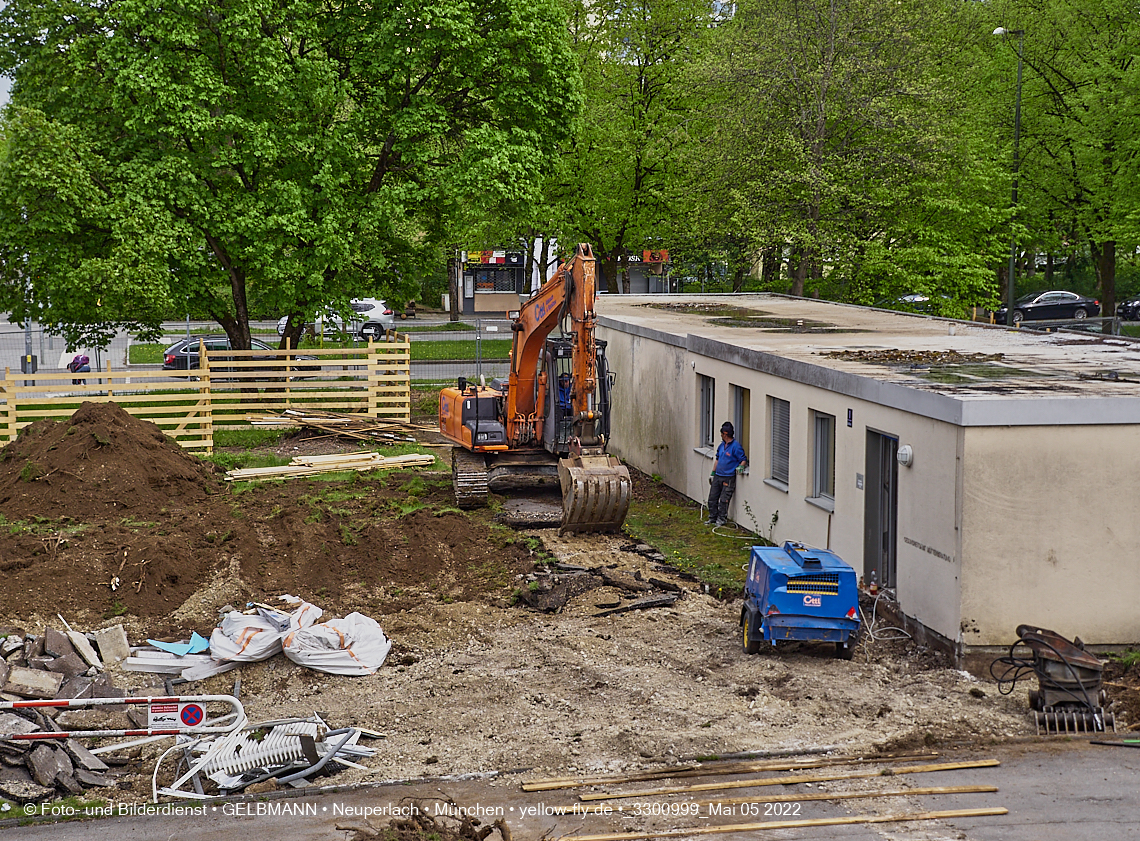 05.05.2022 - Baustelle am Haus für Kinder in Neuperlach